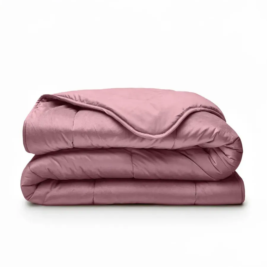 Sleeptime Dekbed zonder Overtrek Velvet 240x200 – Superzacht & Wasbaar – Roze
