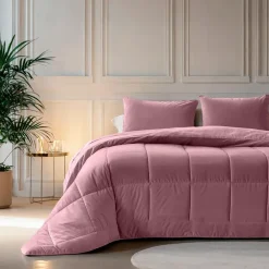Sleeptime Dekbed zonder Overtrek Velvet 240x200 – Superzacht & Wasbaar – Roze