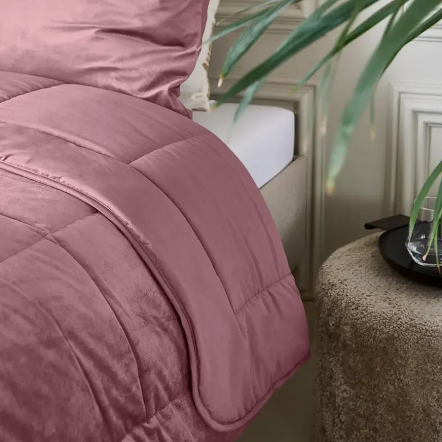 Sleeptime Dekbed zonder Overtrek Velvet 240x200 – Superzacht & Wasbaar – Roze