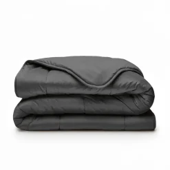 Dekbedden-Sleeptime Dekbed zonder Overtrek Velvet 140x200 – Superzacht & Wasbaar – Antraciet