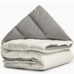 Sleeptime Dekbed zonder Overtrek 140x200 – Incl. Kussenslopen – Wasbaar – Crème/Kaki