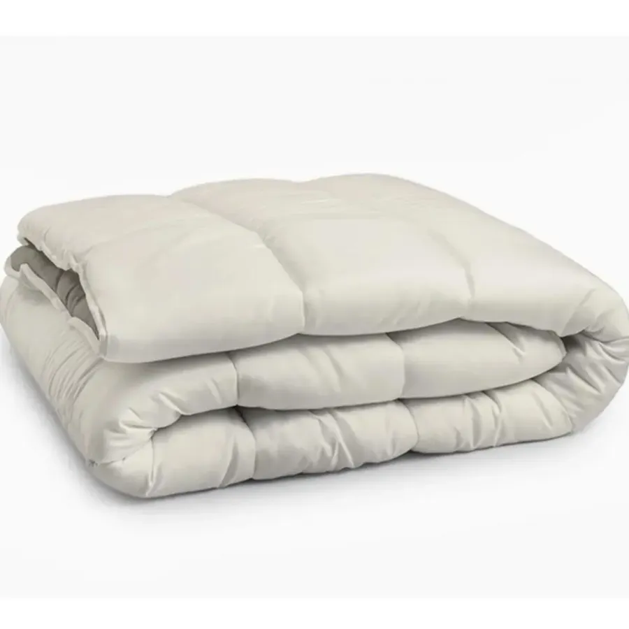 Sleeptime Dekbed zonder Overtrek 140x200 – Incl. Kussenslopen – Wasbaar – Crème/Kaki