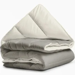 Sleeptime Dekbed zonder Overtrek 140x200 – Incl. Kussenslopen – Wasbaar – Crème/Kaki