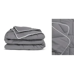Loveseats-Sleeptime Dekbed zonder Overtrek 200x200 – Incl. Kussenslopen – Wasbaar – Antraciet