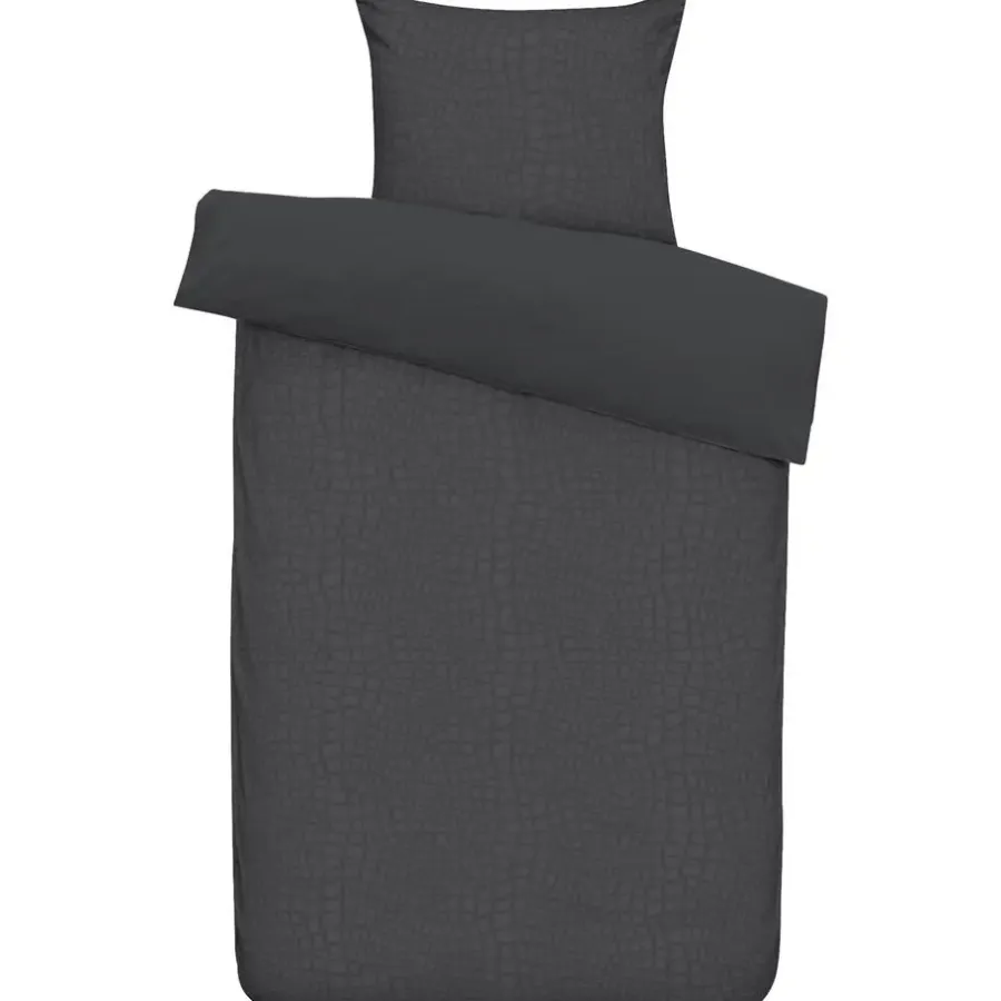 Byrklund Dekbedovertrek Cozy Contour - antraciet - 140x220 cm