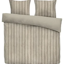 Lits-Jumeaux Dekbedovertrekken-Leen Bakker Dekbedovertrek Felix - zand/taupe - 240x200/220 cm