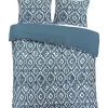 Lits-Jumeaux Dekbedovertrekken-Leen Bakker Dekbedovertrek Fez - blauw - 240x220 cm