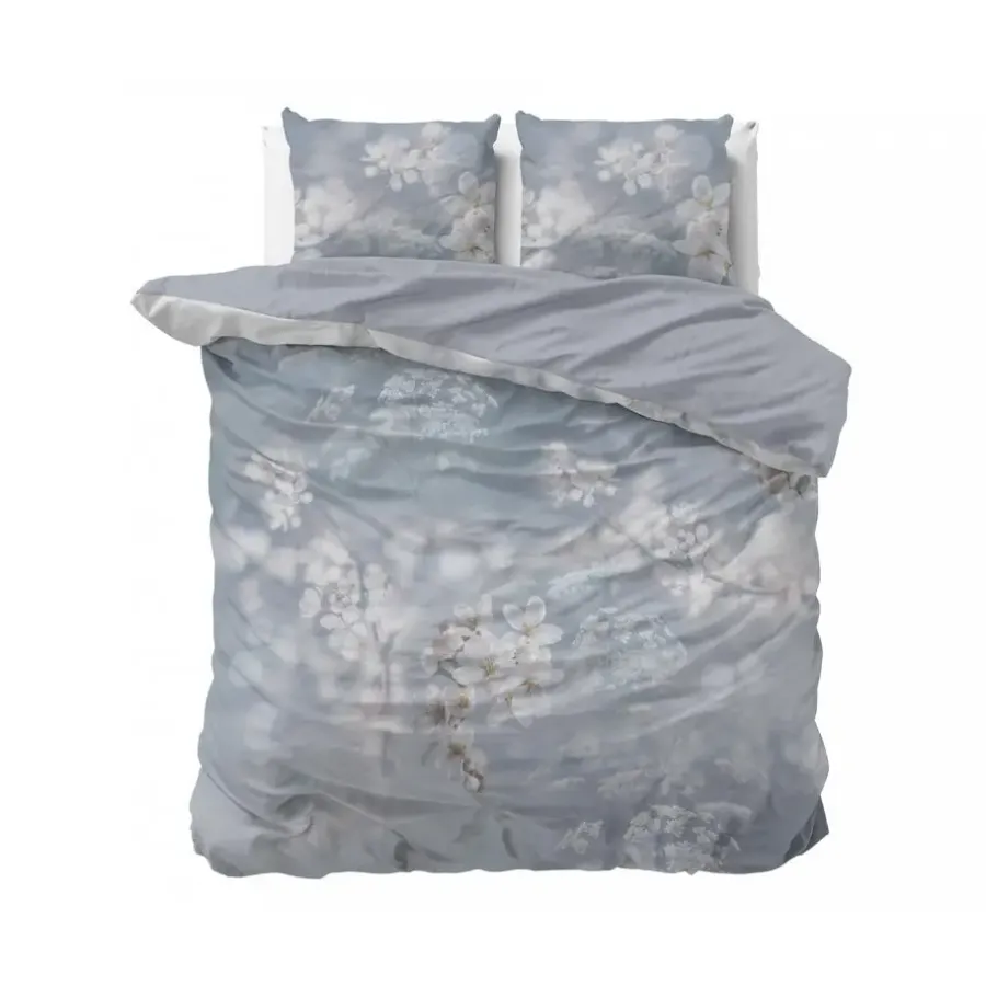 2-Persoons Dekbedovertrekken-Sleeptime Dekbedovertrek Frost Nature 200x220 – Zacht & Ademend – Incl. 2 Kussenslopen