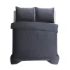Sleeptime Dekbedovertrek Milano 240x220 – Fluweelzacht Uni Design – Antraciet