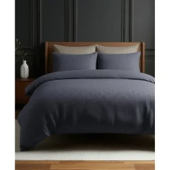 Sleeptime Dekbedovertrek Milano 240x220 – Fluweelzacht Uni Design – Antraciet