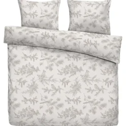 Leen Bakker Dekbedovertrek Noalyn - off-white/taupe - 240x200/220 cm