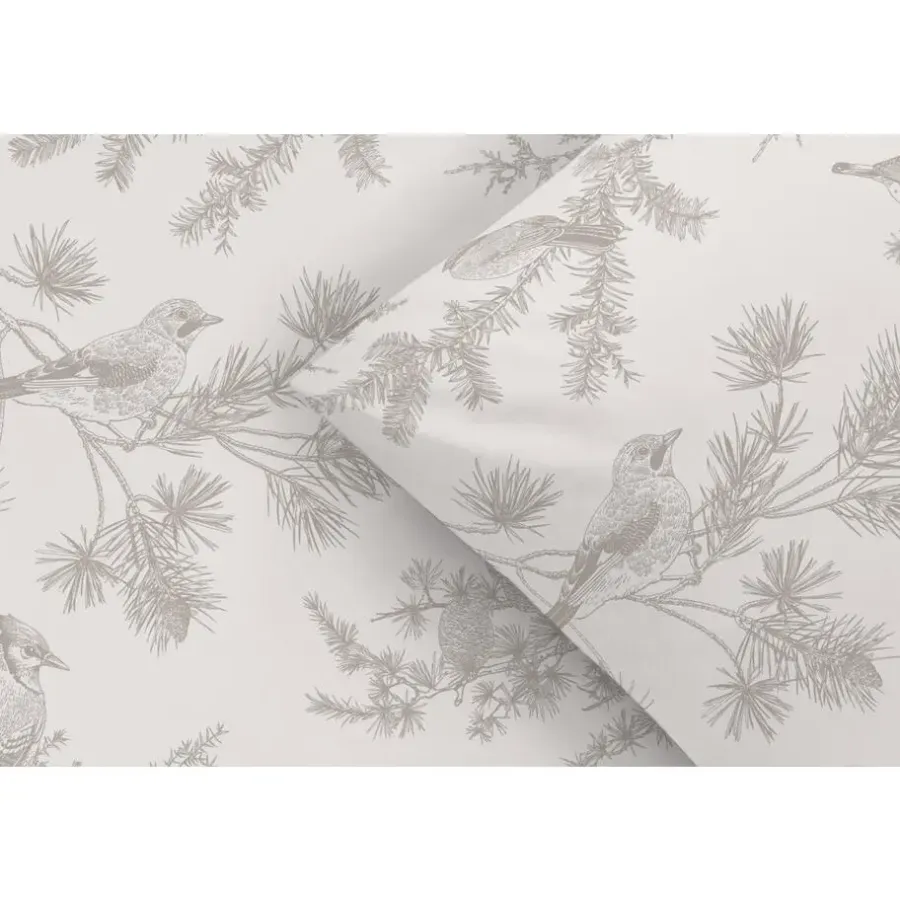Leen Bakker Dekbedovertrek Noalyn - off-white/taupe - 240x200/220 cm