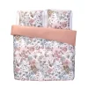 Leen Bakker Dekbedovertrek Nova bloemen - wit/roze - 240x200/220 cm