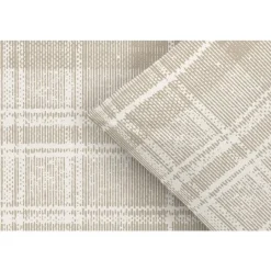 Leen Bakker Dekbedovertrek Philip - zand/taupe - 200x200/220 cm