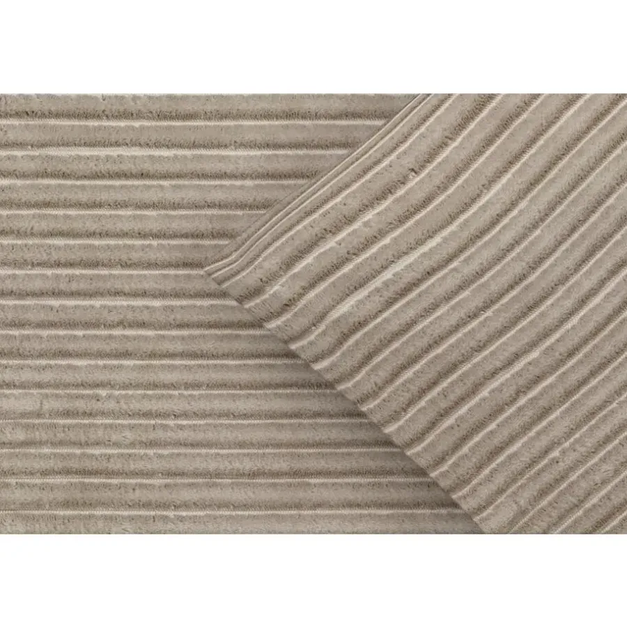 Byrklund Dekbedovertrek Pluch Lines - zand - 240x220 cm