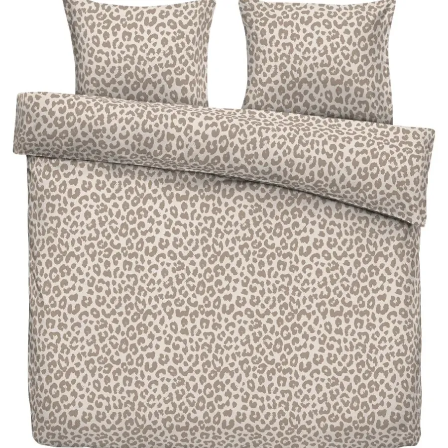 Leen Bakker Dekbedovertrek Tobias - zand/taupe - 240x200/220 cm