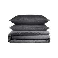 Dekbedovertrekken|Lits-Jumeaux Dekbedovertrekken-Sleeptime Dekbedovertrek Velvet Cartier 240x220 – Fluweelzacht Uni Design – Antraciet