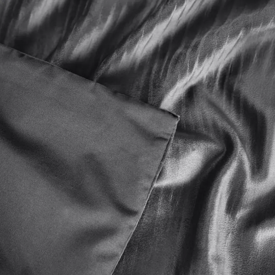 Dekbedovertrekken|Lits-Jumeaux Dekbedovertrekken-Sleeptime Dekbedovertrek Velvet Cartier 240x220 – Fluweelzacht Uni Design – Antraciet