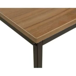 Sidetables-Beliani DELANO - Consoletafel - Donkere houtkleur - MDF