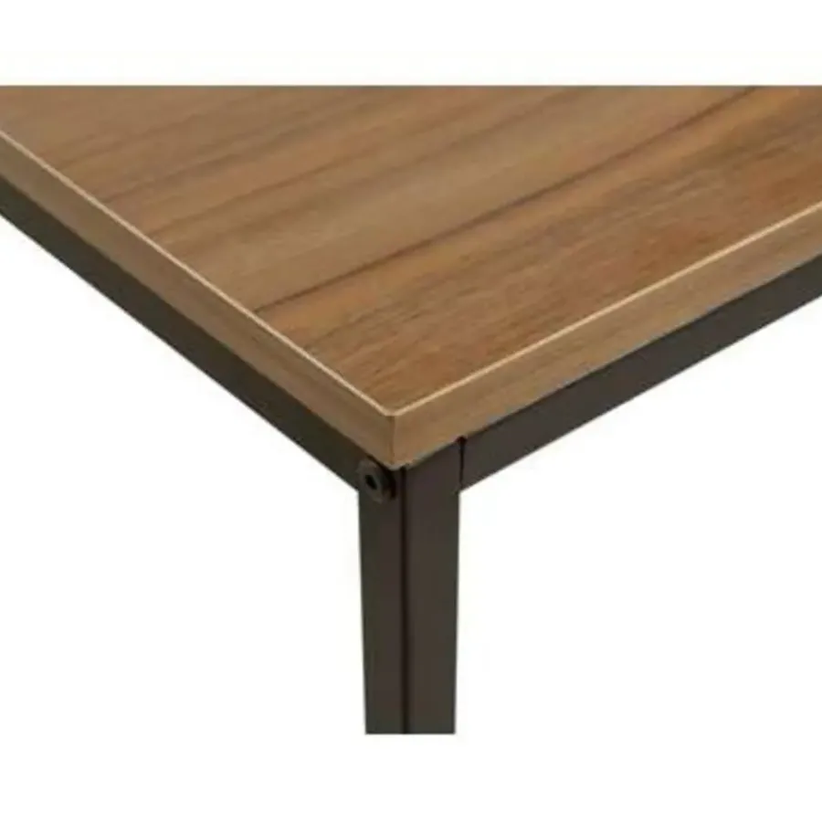 Sidetables-Beliani DELANO - Consoletafel - Donkere houtkleur - MDF