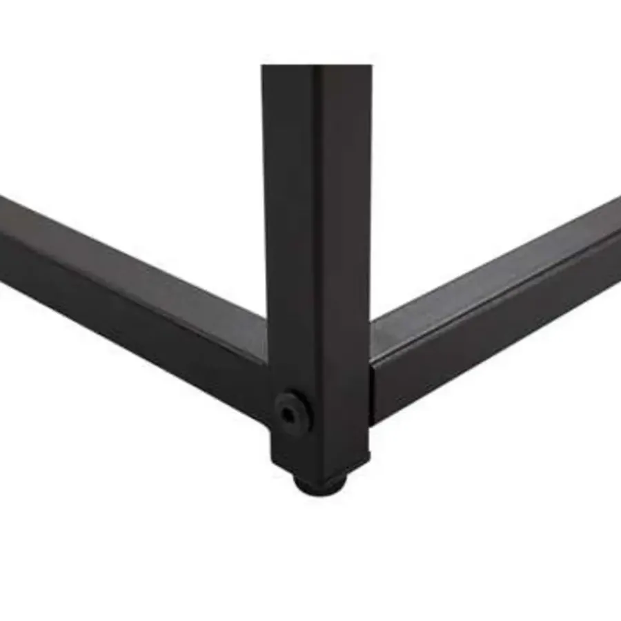 Sidetables-Beliani DELANO - Consoletafel - Donkere houtkleur - MDF