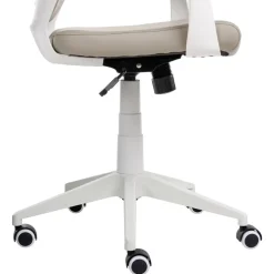 Leen Bakker DELIGHT - Bureaustoel - Taupe - Kunstleer