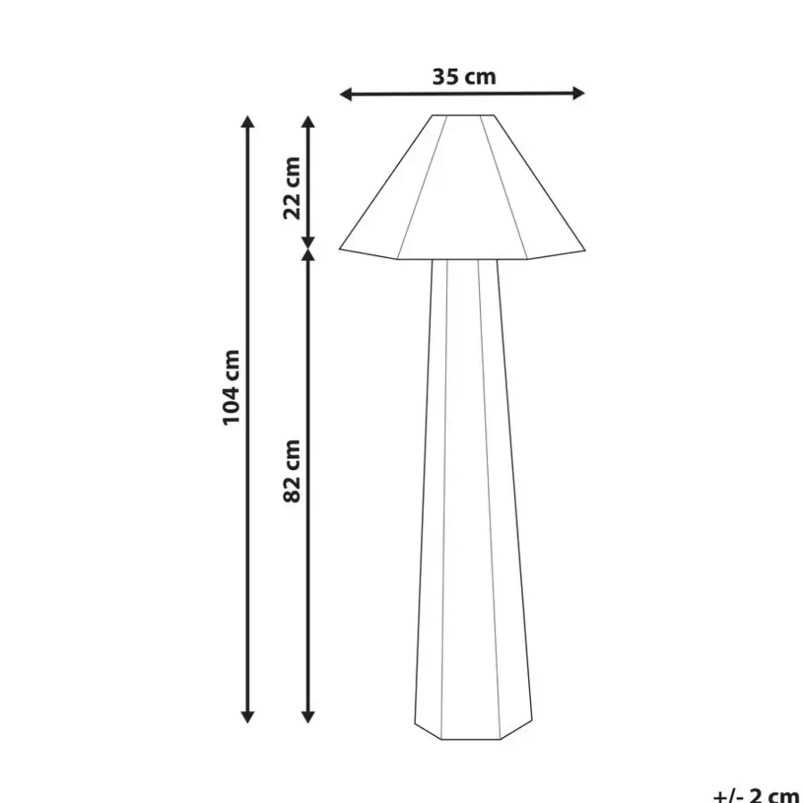Staande Lampen-Leen Bakker DEMBI - Staande lamp - Lichtbeige - Stof
