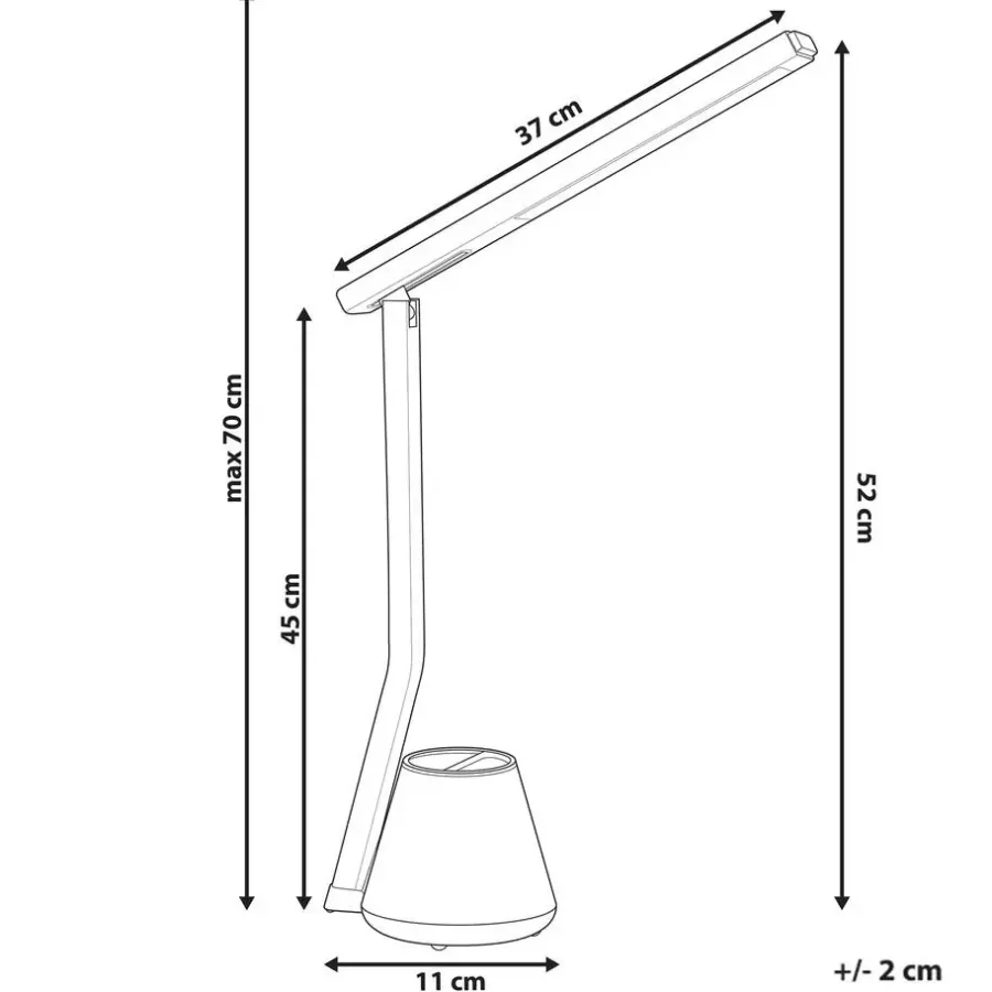 Bureaulampen|Bureaulampen-Leen Bakker DENEB - Bureaulamp LED - Wit - Synthetisch materiaal