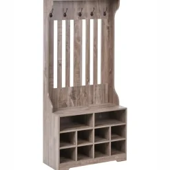 Leen Bakker DENILIQUIM - Schoenenkast - Donkerbruin - Hout