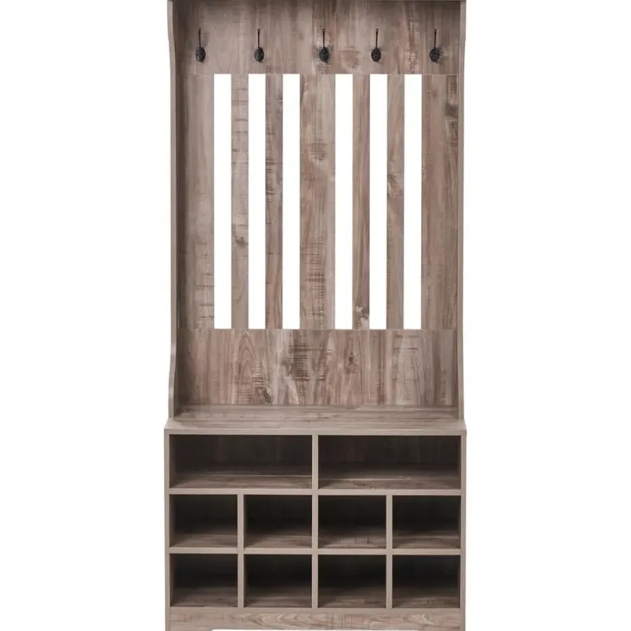 Leen Bakker DENILIQUIM - Schoenenkast - Donkerbruin - Hout