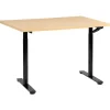 Leen Bakker DESTINAS - Sta-bureau - Zwart/Lichtbruin - 120 x 72 cm - Vezelplaat