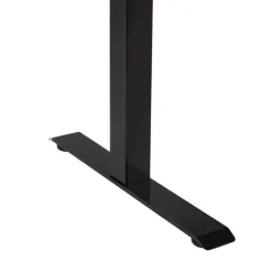 Bureaus-Leen Bakker DESTINES - Elektr bureau - Zwart/Lichtbruin - 120 x 60 cm - Vezelplaat