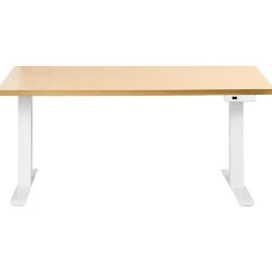 Leen Bakker DESTINES - Elektr bureau - Wit/Lichtbruin - 160 x 72 cm - Vezelplaat