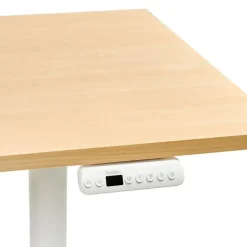 Leen Bakker DESTINES - Elektr bureau - Wit/Lichtbruin - 160 x 72 cm - Vezelplaat