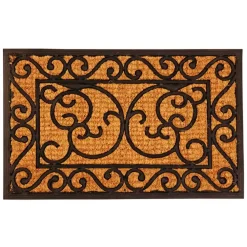 Deurmatten-Merkloos Deurmat - klassiek - 60 x 40 cm - rubber/kokos - schoonloopmat