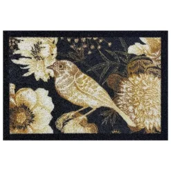 Deurmatten-Vica International Deurmat Golden Bouqet antraciet - 40x60 cm