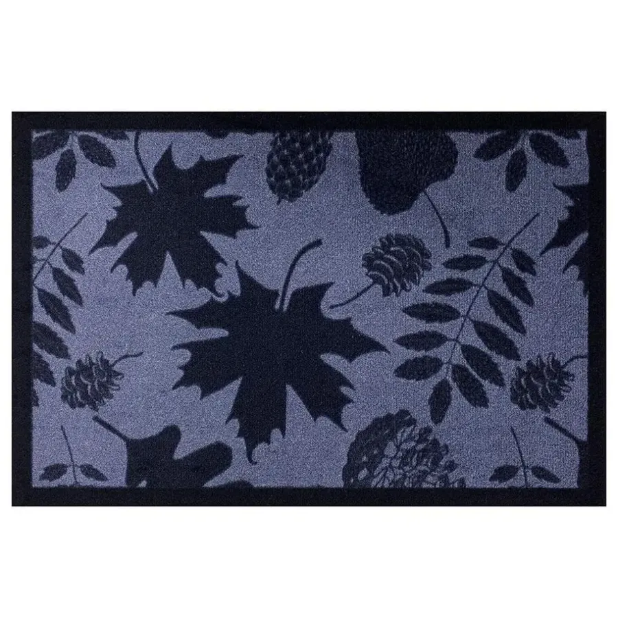 Vica International Deurmat Leaves Shadow antraciet - 40x60 cm