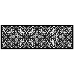 Vica International Deurmat Ornament Pattern antraciet - 50x150 cm