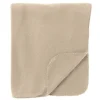 Textino DEX - plaid 130x160 cm - fleece deken - zacht en dun - Semolina - beige