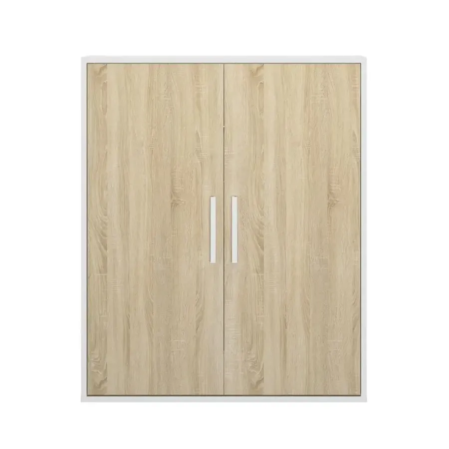 DIAGONE Kledingkast Under - onder trap of plafond 2 deuren - wit/hout