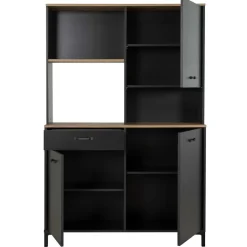 Buffetkasten-DIAGONE Microgolfkast Manchester - 119 x 41 x 180 cm - Helvezia Oak-design
