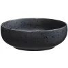 Leen Bakker Diep bord Liz - zwart - stoneware - Ø16,3 cm