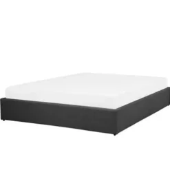 Beliani DINAN - Tweepersoonsbed - Grijs - 160 x 200 cm - Polyester
