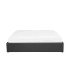 Beliani DINAN - Tweepersoonsbed - Grijs - 160 x 200 cm - Polyester