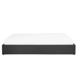 Beliani DINAN - Tweepersoonsbed - Grijs - 160 x 200 cm - Polyester