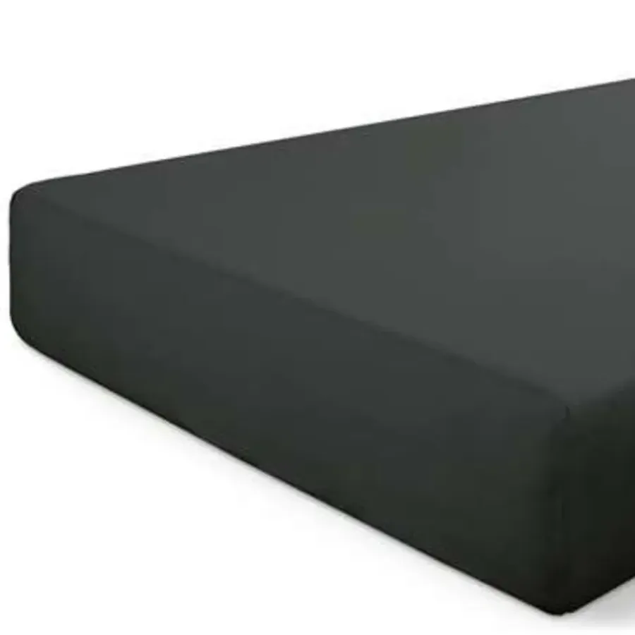 Hoeslakens-Dindi Home - Hoeslaken Basic Beauty - 180x200 cm - Zwart