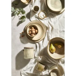 Dinerborden|Borden-Leen Bakker Dinerbord Anna - beige - stoneware - Ø27 cm