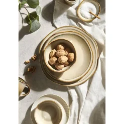 Dinerborden|Borden-Leen Bakker Dinerbord Anna - beige - stoneware - Ø27 cm