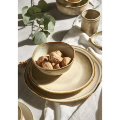 Dinerborden|Borden-Leen Bakker Dinerbord Anna - beige - stoneware - Ø27 cm