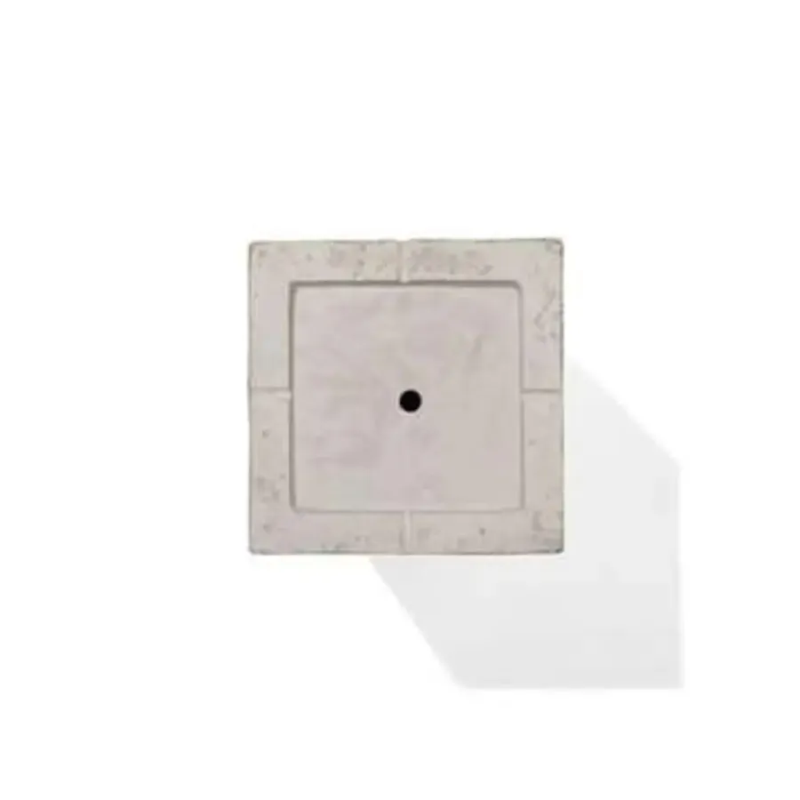 Bloempotten Voor Binnen-Beliani DION - Plantenbak - Lichtbeige - 40 cm - Klei-vezelmengsel